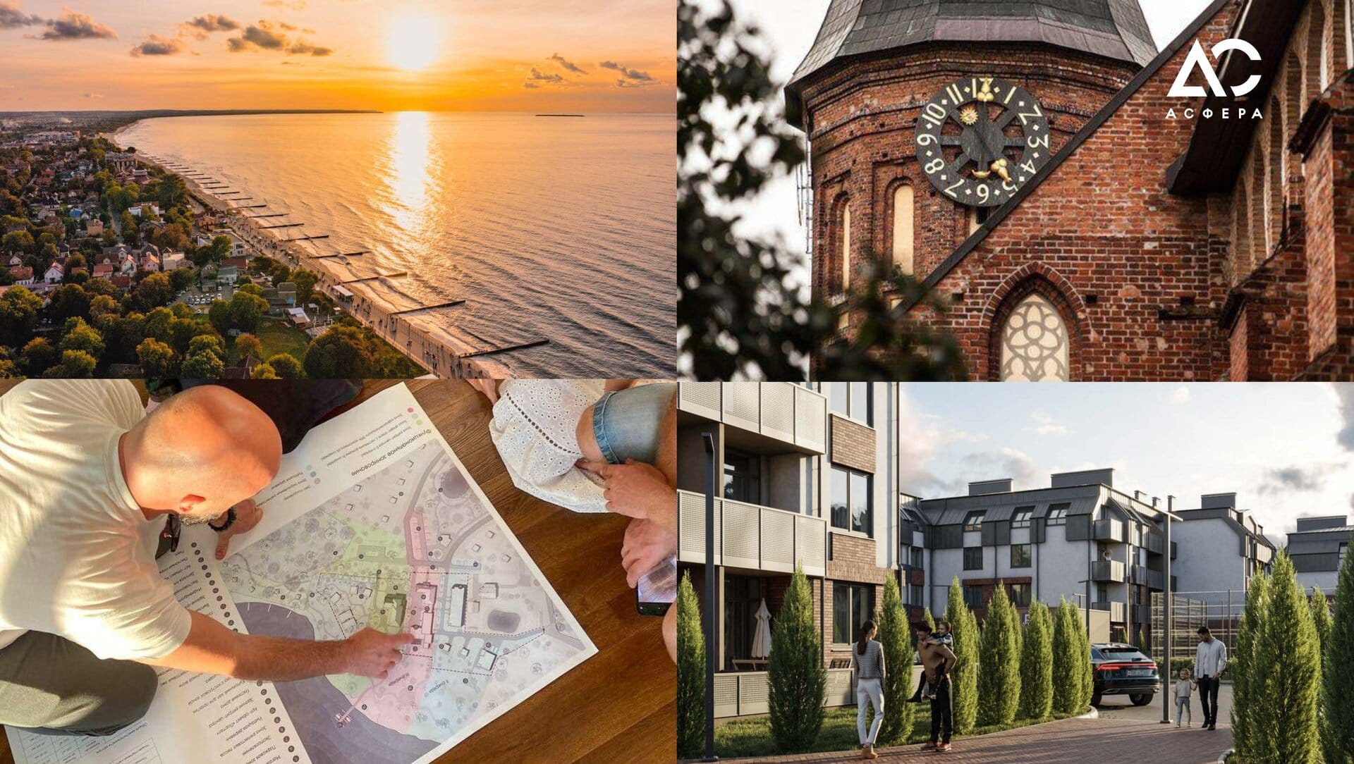 Fotos von Kaliningrader Sehenswürdigkeiten, Küstengebiet und Immobilienauswahl