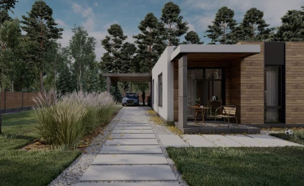 Wohnfertiges eingeschossiges Haus mit Gartengrundstück in Königsberg am Kiefernwald